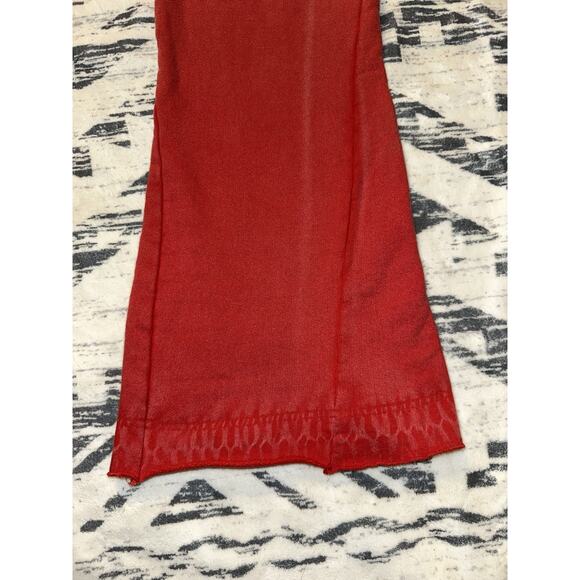 MNML Men's Red Acid Wash Flare Sweatpants SZ Small 30 Stretch Waist 29 Inseam - Picture 3 of 12